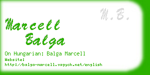 marcell balga business card